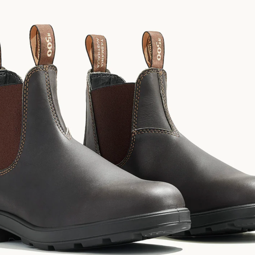 Blundstone 500 Elastic Sided V Cut Stout Brown - Null