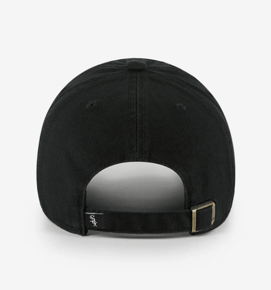 47 Brand Chicago White Sox Clean Up Adjustable Cap Black / White OS 197172576065 Rebound Footwear