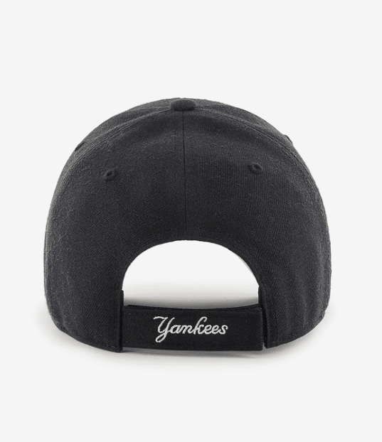 47 Brand New York Yankees MVP Snapback Black / White OS 673106959802 Rebound Footwear