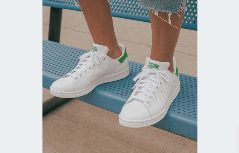 adidas Stan Smith FTWWHT / FTWWHT / Green 7.5 M 4064037437136 Rebound Footwear