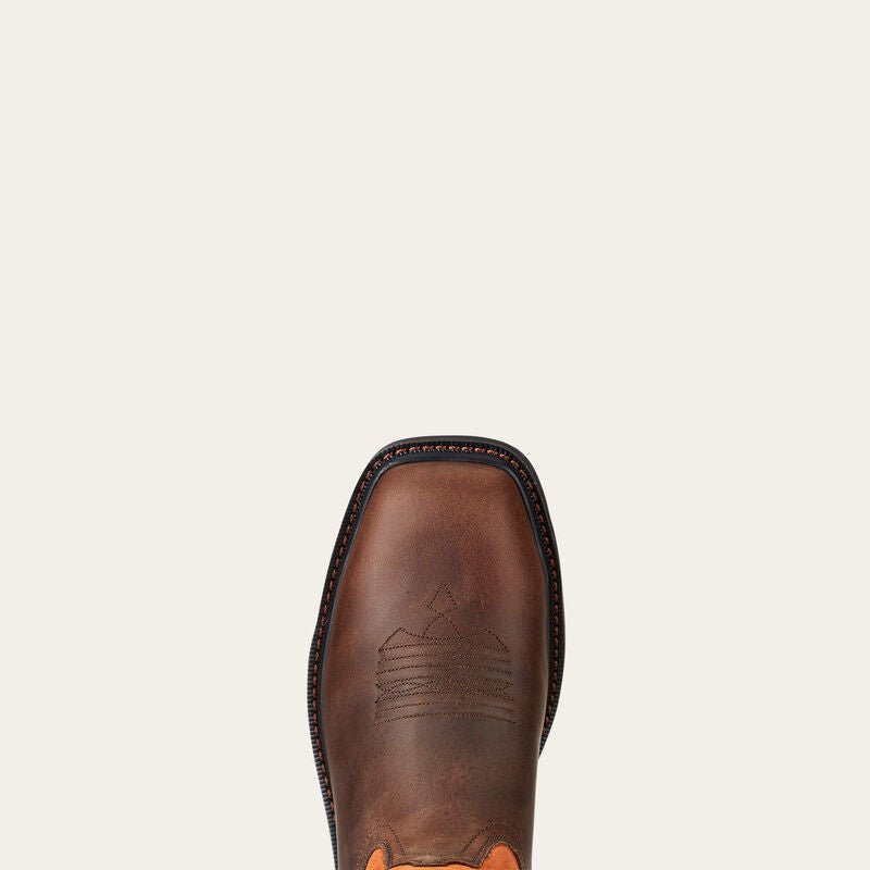 Ariat Groundbreaker Wide Square Toe Steel Toe Brown / Ember 11 D 884849822173 Rebound Footwear