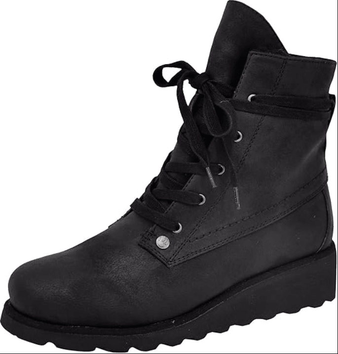 BEARPAW Krista Wedge Black 10 M 889918225435 Rebound Footwear