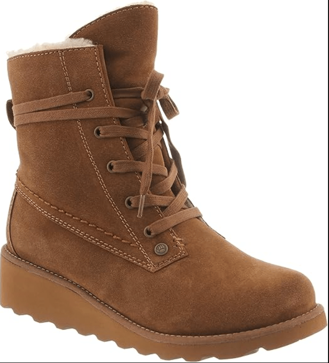 BEARPAW Krista Wedge Hickory 8 M 889918225497 Rebound Footwear