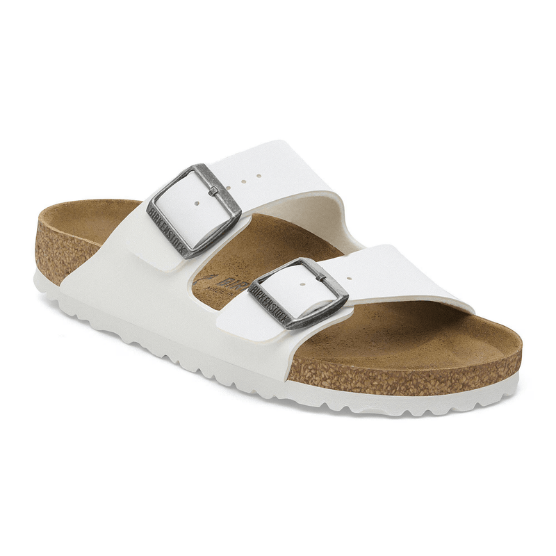 Birkenstock Arizona Birko - Flor White 5 - 5.5 M 736399010022 Rebound Footwear