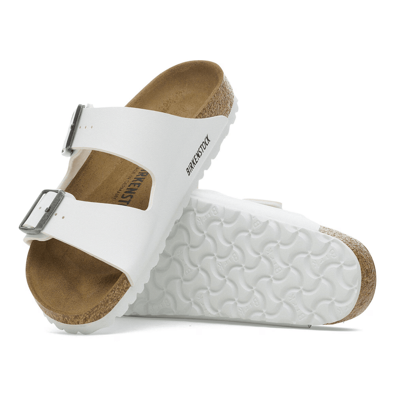 Birkenstock Arizona Birko - Flor White 5 - 5.5 M 736399010022 Rebound Footwear