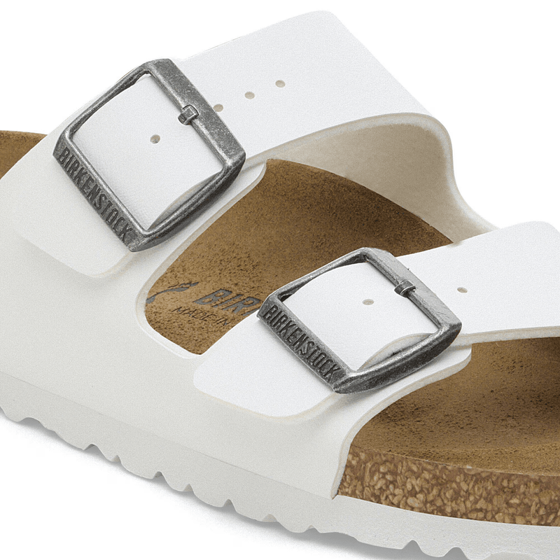 Birkenstock Arizona Birko - Flor White 5 - 5.5 M 736399010022 Rebound Footwear