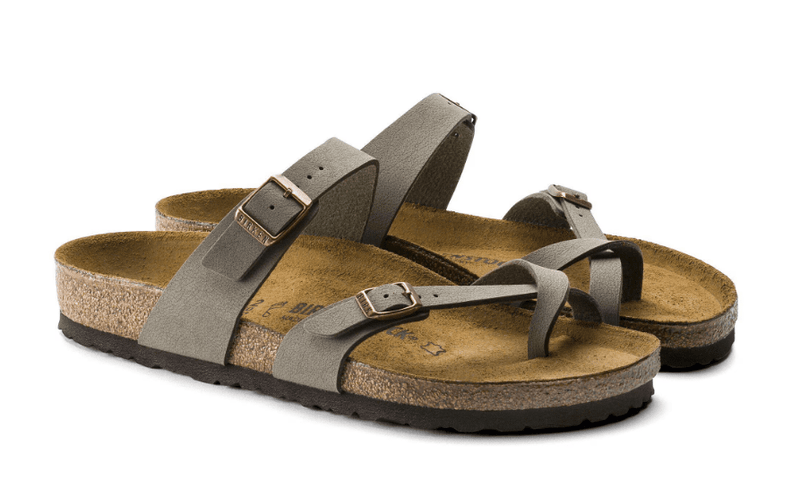 Birkenstock Mayari BF Nubuck Stone 7.5 M 809410642721 Rebound Footwear