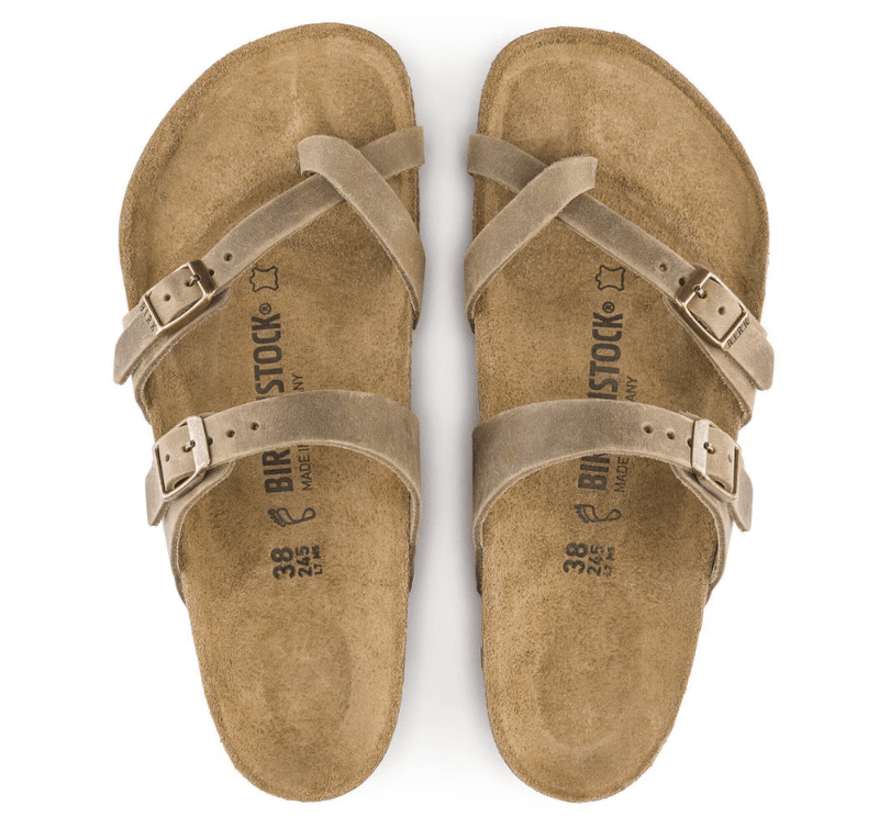 Birkenstock Mayari FL Oiled Leather Tabacco Brown 7.5 M 886457213428 Rebound Footwear