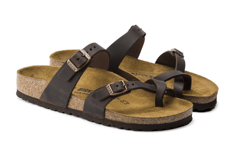 Birkenstock Mayari Oiled Leather Habana 9.5 M 886454003237 Rebound Footwear
