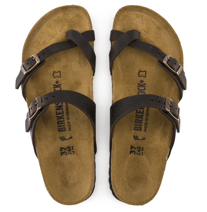 Birkenstock Mayari Oiled Leather Habana 9.5 M 886454003237 Rebound Footwear