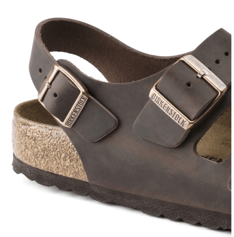 Birkenstock Milano Oiled Leather Habana Men's 3.5 / Women's 5.5 M 809410437884 Rebound Footwear