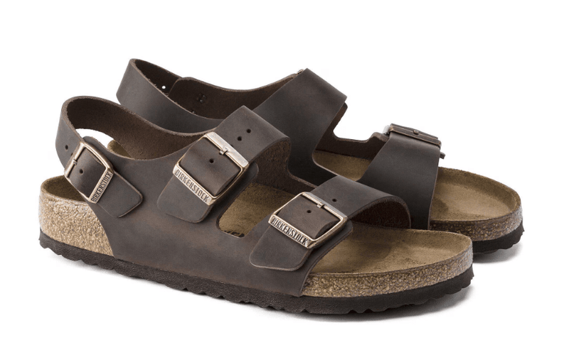 Birkenstock Milano Oiled Leather Habana Men's 3.5 / Women's 5.5 M 809410437884 Rebound Footwear