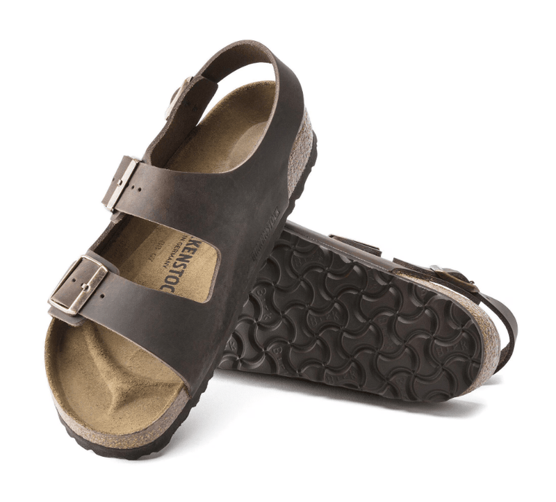 Birkenstock Milano Oiled Leather Habana Men's 3.5 / Women's 5.5 M 809410437884 Rebound Footwear