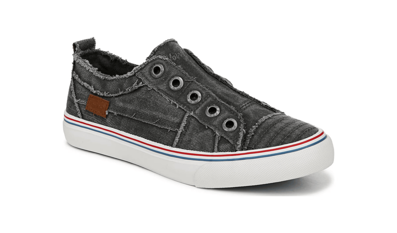 Blowfish Malibu Play Grey Frayed Twill 8 M 193529068320 Rebound Footwear