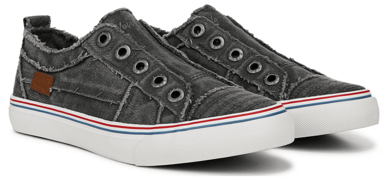 Blowfish Malibu Play Grey Frayed Twill 8 M 193529068320 Rebound Footwear