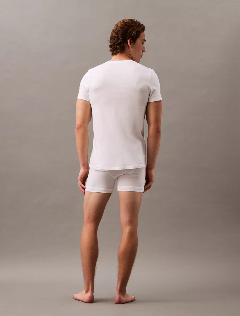 Calvin Klein V Neck T Shirt 4 Count White Small 029821998259 Rebound Footwear