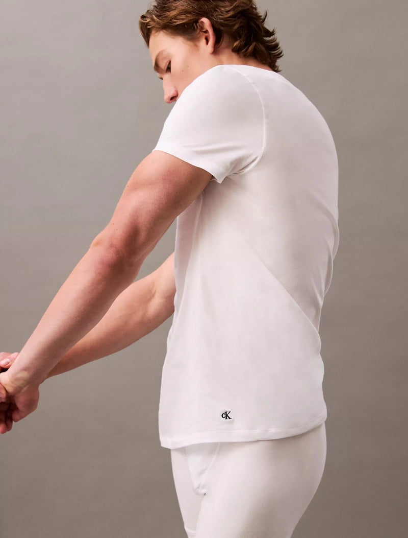 Calvin Klein V Neck T Shirt 4 Count White Small 029821998259 Rebound Footwear