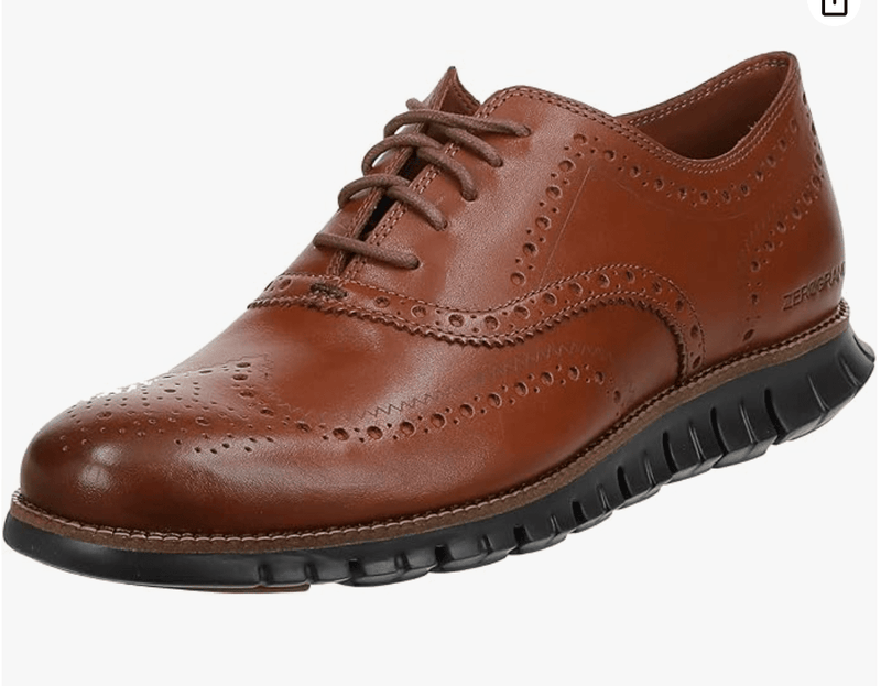 Cole Haan Zerogrand Wing Oxford British Tan Leather / Java 9.5 D 701937597037 Rebound Footwear