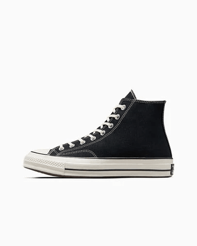 Converse Chuck 70 Canvas Black / Black / Egret Men's 6 / Women's 8 M 888755675205 Rebound Footwear