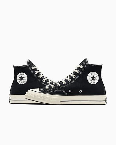 Converse Chuck 70 Canvas Black / Black / Egret Men's 6 / Women's 8 M 888755675205 Rebound Footwear