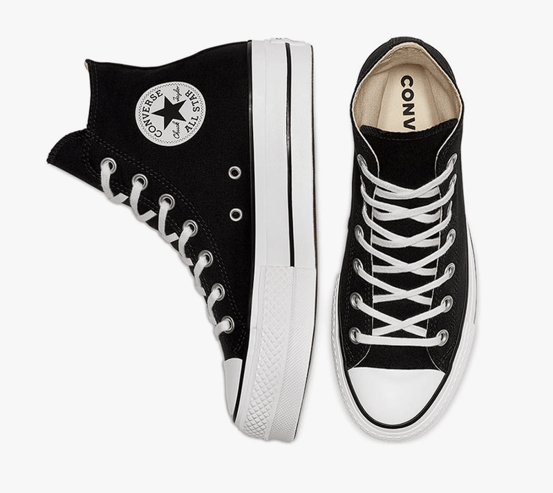 Converse Chuck Taylor All Star Lift Black / Black / White 6.5 M 888755795712 Rebound Footwear