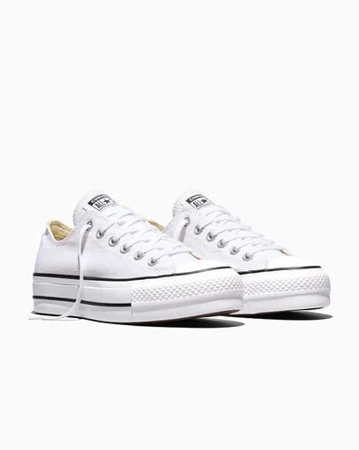 Converse Chuck Taylor All Star Lift Platform Low Top White / Black / White 9.5 888755249543 Rebound Footwear