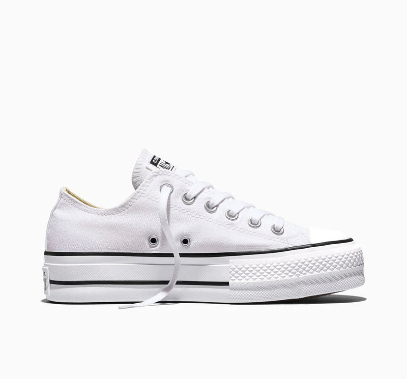 Converse Chuck Taylor All Star Lift Platform Low Top White / Black / White 9.5 888755249543 Rebound Footwear
