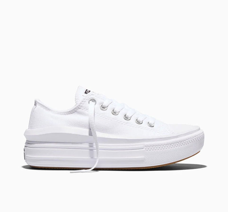 Converse Chuck Taylor All Star Move Lo Platform White / White / White 10 M 194432729230 Rebound Footwear