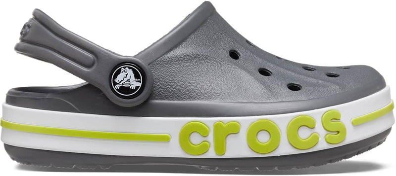 Crocs Bayaband Clogs Slate Grey / Lime Punch 5 M 191448955042 Rebound Footwear