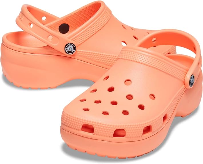 Crocs Classic Platform Clog Papaya 10 M 191448963511 Rebound Footwear