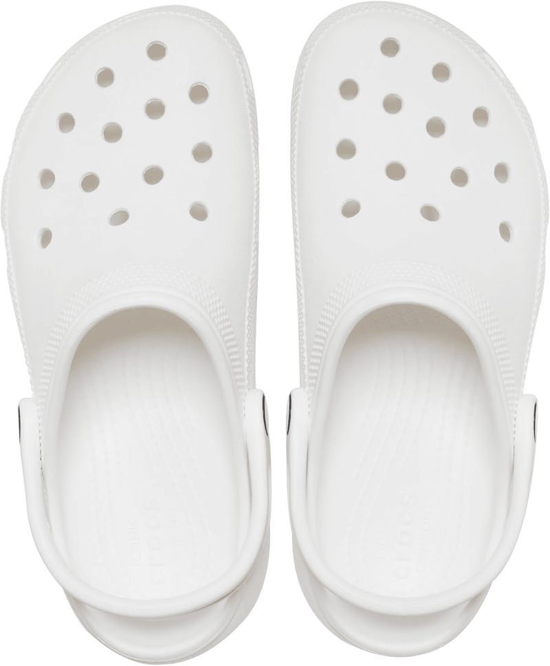 Crocs Classic Platform Clog White 10 M 191448678415 Rebound Footwear
