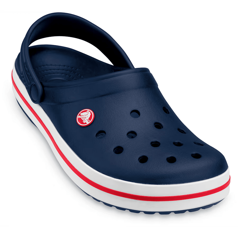 Crocs Crocband Clog Light Grey / Navy Men's 7 / Women's 9 M 887350869026 Rebound Footwear