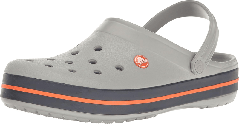 Crocs Crocband Clog Light Grey / Navy Men's 7 / Women's 9 M 887350869026 Rebound Footwear
