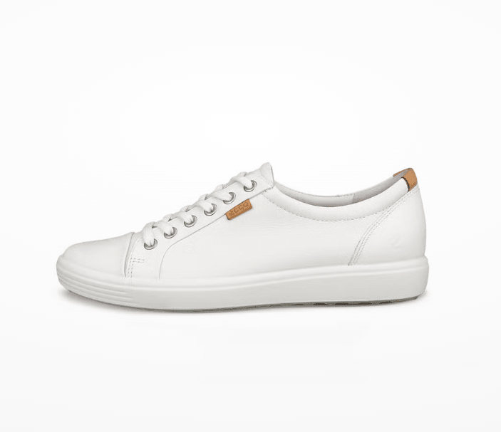ECCO Sneakers Soft 7 Leather White 12 M 809702145695 Rebound Footwear