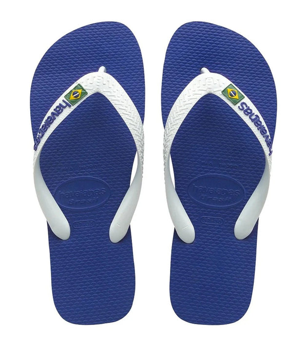 Brazil Logo Marine Blue Sandals