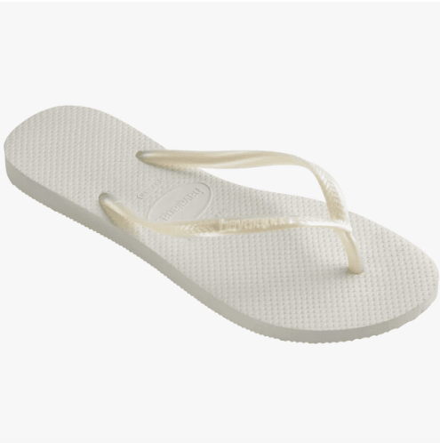 Havaianas Slim Sandals White 6 M 7890732316226 Rebound Footwear