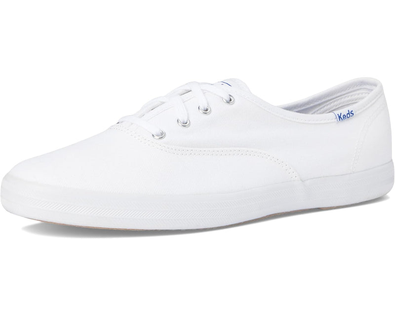 Keds Champion Canvas Lace - Up White 8 M 044209485183 Rebound Footwear