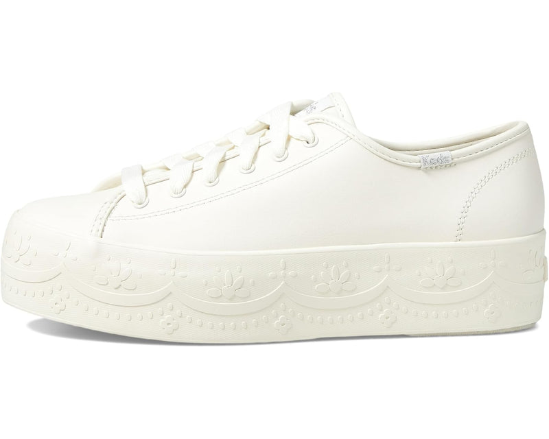 Keds Triple Up Leather White 10 M 884506988334 Rebound Footwear