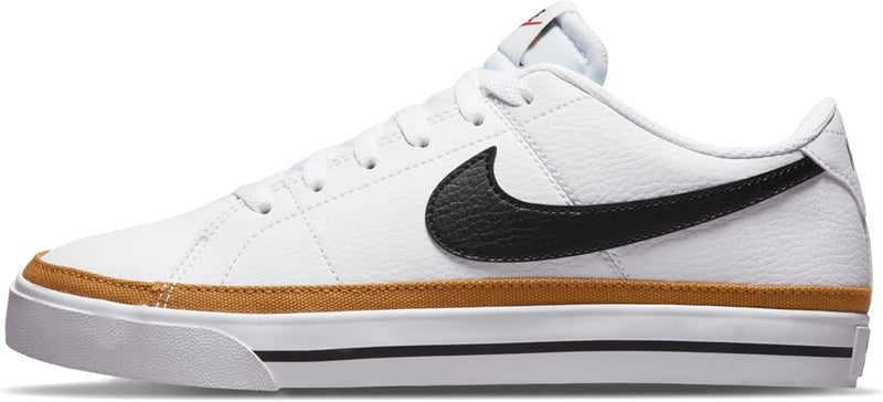 Nike Court Legacy White / Desert Ochre / Team Orange / Black 8.5 M 195866275812 Rebound Footwear