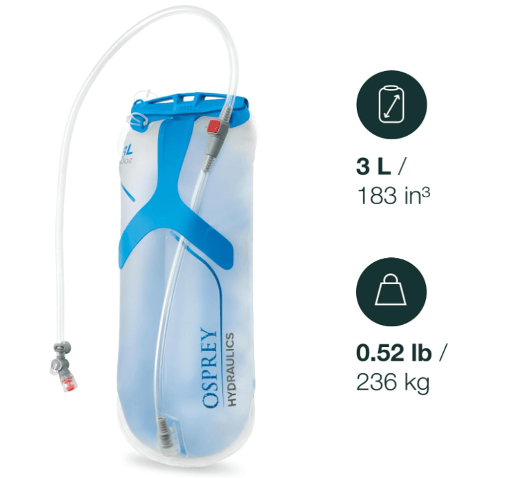 Osprey Hydraulics Reservoir Clear 3L 843820160857 Rebound Footwear