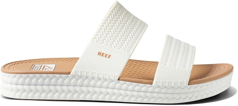 Reef Water Vista Slide White / Tan 9 M 0196985126351 Rebound Footwear