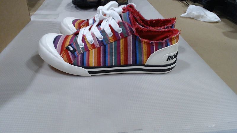 Rocket Dog Jazzin Eden - Stripe Red 10 M 5054211305558 Rebound Footwear