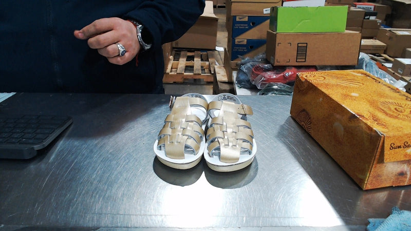 Salt Water Sandal by Hoy Shoes Sun - San Sailor Gold 9 M 523422099 Rebound Footwear