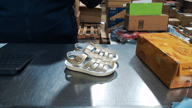 Salt Water Sandal by Hoy Shoes Sun - San Sailor Gold 9 M 523422099 Rebound Footwear