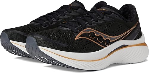 Saucony Endorphin Speed 3 Black / Goldstruck 9.5 M 195018373878 Rebound Footwear