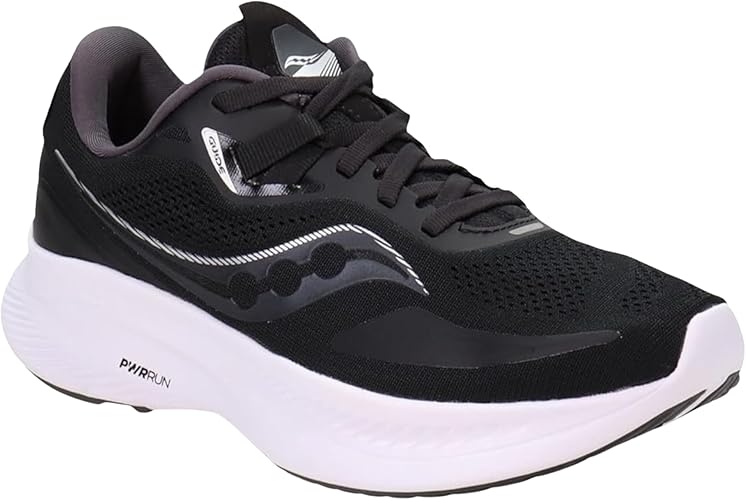 Saucony Guide 15 Black / White 8.5 M B0987TG8MV Rebound Footwear