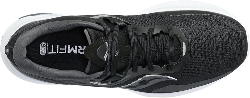 Saucony Guide 15 Black / White 8.5 M B0987TG8MV Rebound Footwear