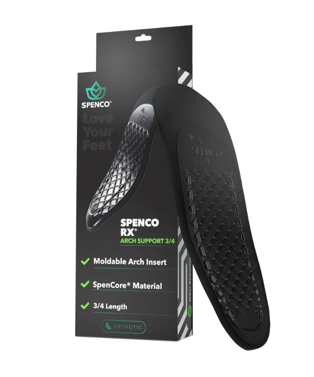 Spenco RX Orthotic Arch 3/4 Length Insole Green / Black Men's 8 - 9 / Women's 9 - 10 038472443131 Rebound Footwear