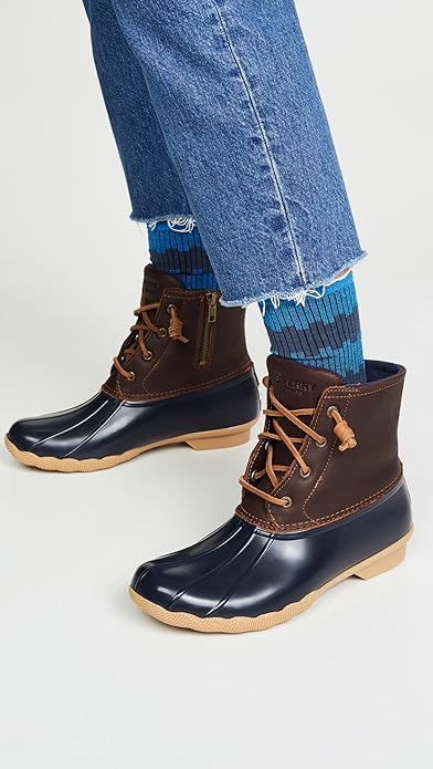 Sperry Saltwater Boot Tan / Navy 8.5 M 44209150401UGD Rebound Footwear