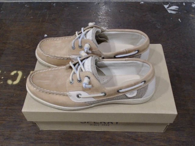 Sperry Songfish Boat Shoe Linen / Oat 8.5 M 44214999569 Rebound Footwear